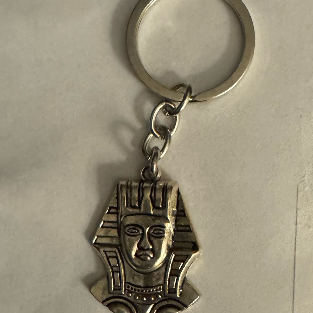 Silver Pharaoh Keychain
